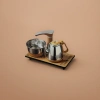Stainless steel tea set, teapot with tea pot, multi-functional tea boiling and brewing combination Specification image